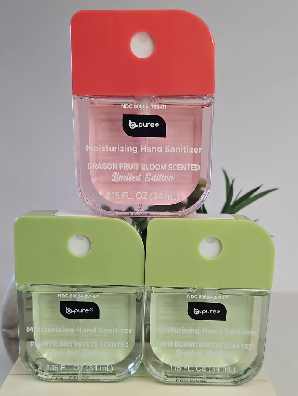 B.Pure Limited Edition Dragon Fruit & Palm Island Breeze Scent Hand Sanitizers
